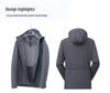 Quick-Dry Unisex Hooded Sport Jacket - Breathable, Skin-Friendly, Water-Repellent for Hiking & Camping
