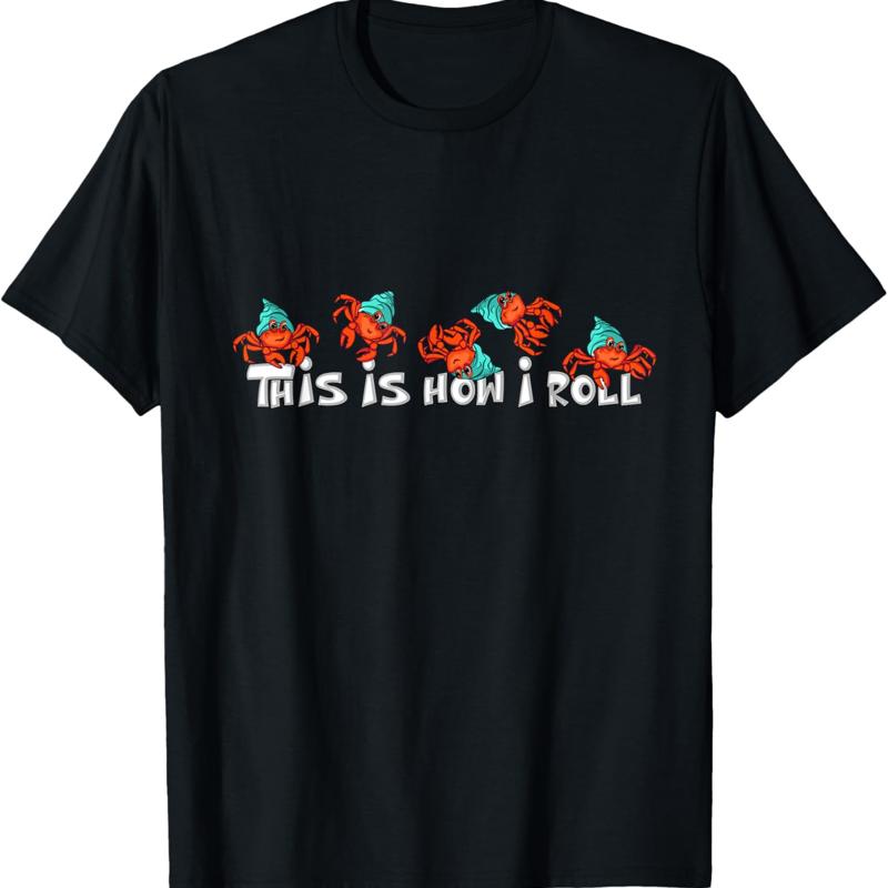 T-shirt dr?le pour enfants, amoureux du crabe ermite, animal de compagnie S