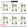 2pcs, Window Curtain 2D Print Flower & Rose Durable Polyester (without Rod) Thermal Insulation, and Room Darkening Functions Use