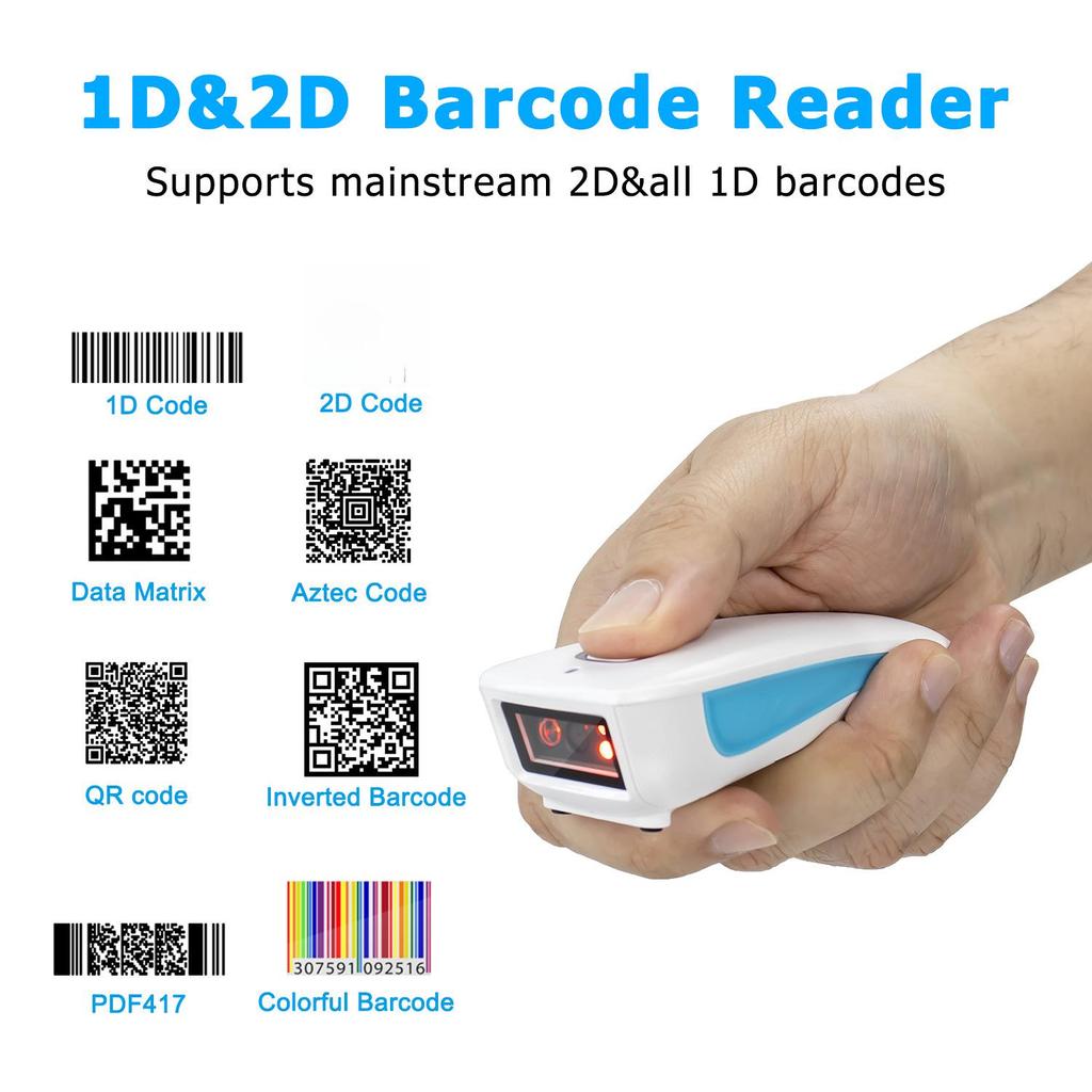 NETUM C750 Portable Bluetooth 2D QR Barcode Scanner