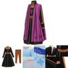 Die Eiskönigin Elsa Anna Kinder Cosplay Kostüm Elegantes Prinzessinnenkleid für Mädchen