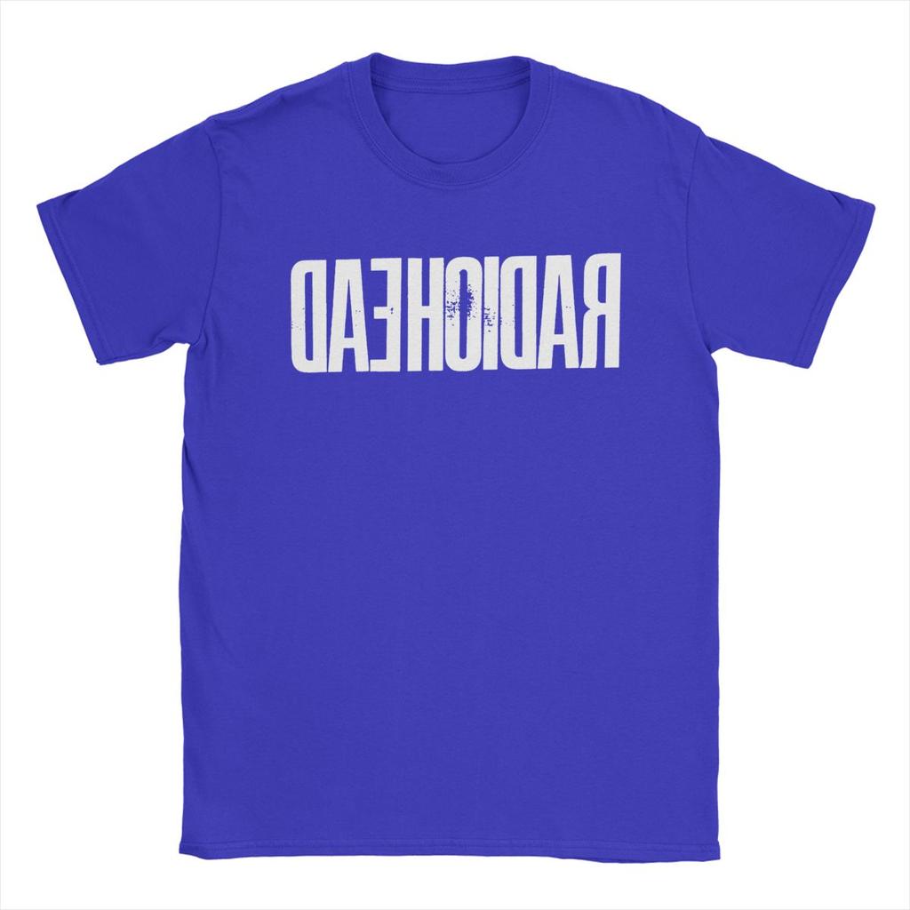 Męski T-shirt Radiohead Bawełniana Odzież Vintage Krótki Rękaw Okrągły Dekolt T-shirty Koszulka dla Dorosłych