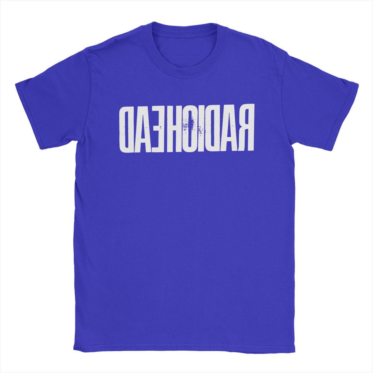 

Чоловіча футболка Radiohead Бавовняний одяг Вінтажна з коротким рукавом З круглим вирізом Футболки Футболка для дорослих XXXXXL синій
