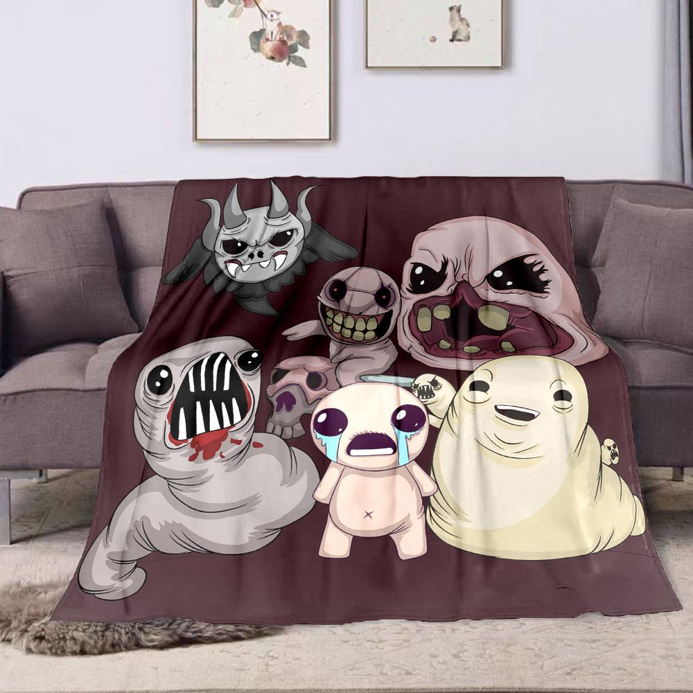 Crying Character with Monsters Design Patterned flannel blanket perfect for the bedroom living room, sofa, or a little nap