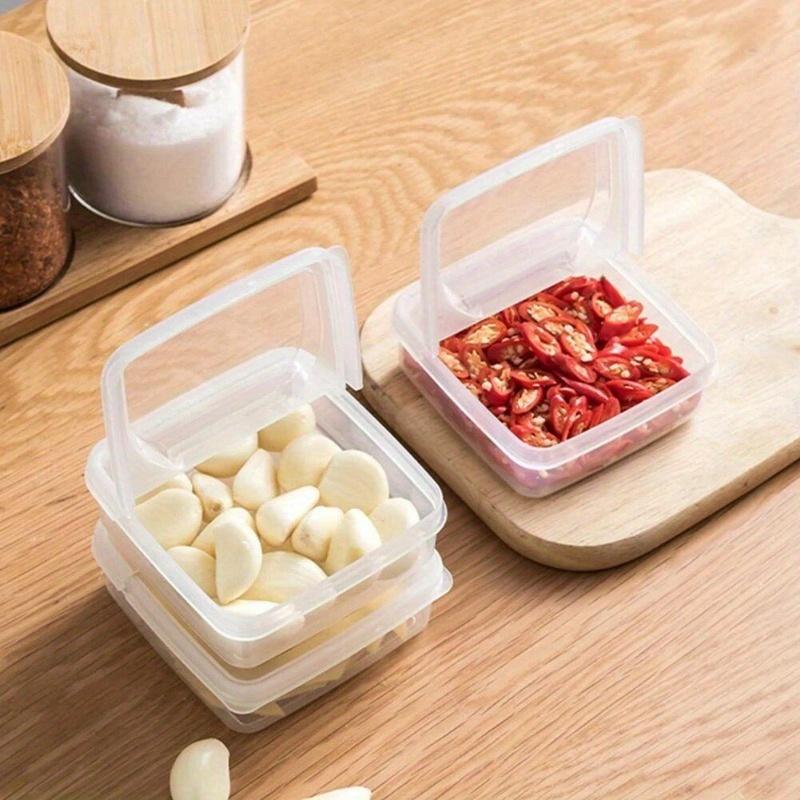 3pcs Butter Cheese Storage Box Portable Refrigerator Fruit Vegetable Fresh-keeping Organizer Box Transparent Cheese Container