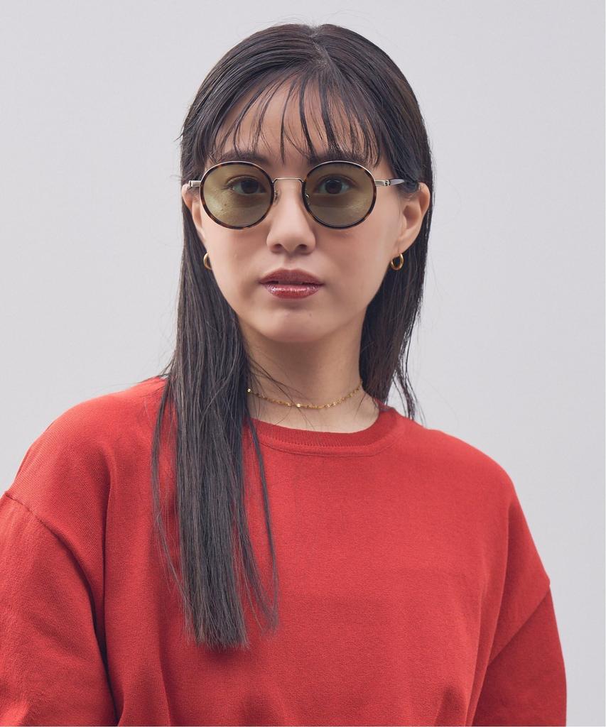 Zoff JOURNAL STANDARD Relume Round Sunglasses Journal Standard Relume Plastic and Metal Colored Lenses Stylish UV Protection Unisex for Men and Women