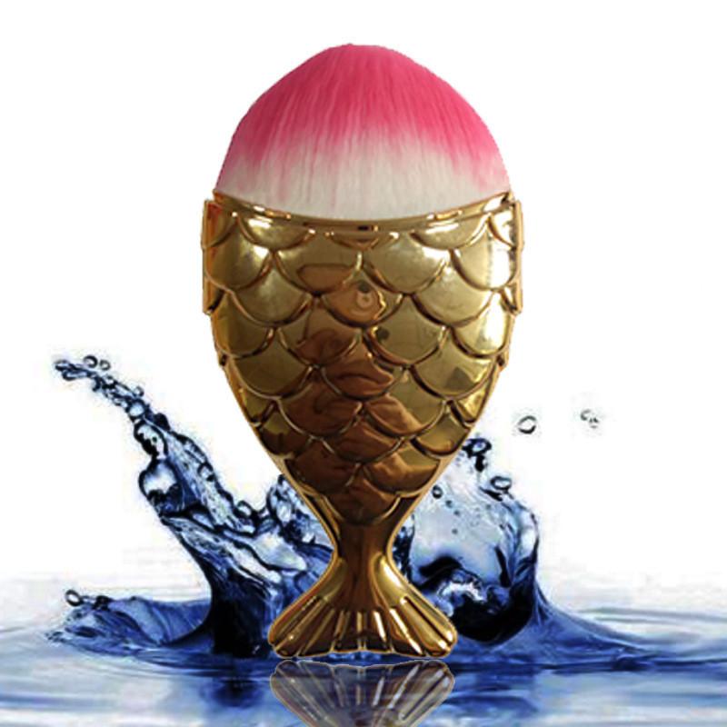 Mermaid Themed Cosmetic Brush Durable Plastic Handle Professional Supplies Home