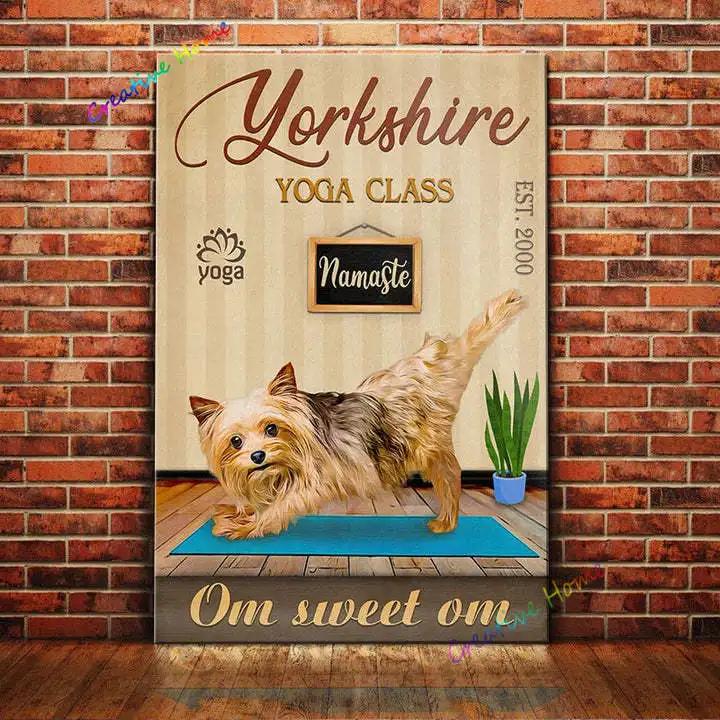 Yorkshire Terrier Dog I Am Your Friend Your Partner Your Yorkie Tin Sign Art Metal Wall Decor Wall Panel Vintage Plaque 20x30cm