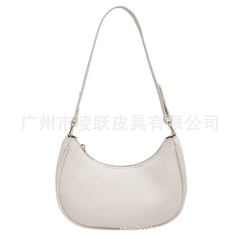 Single shoulder crescent bag summer new simple versatile underarm bag crossbody casual small bag women's bag light luxury