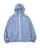 Physisches Fach Bär Schlüsselanhänger Check Windjacke_Blau