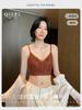Lace Vest Underwear Women's Thin Without Steel Ring Sexy Deep V French Triangle Cup Bra New Explosion