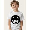 Children's Graphic T-shirt - Funny Print, Casual Round Neck T-shirt, Comfortable and Soft,
