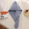 Women's Quick-Dry Coral Fleece Hair Wrap - Super Absorbent, Double Layer, Pineapple Grid Design for Thick Hair