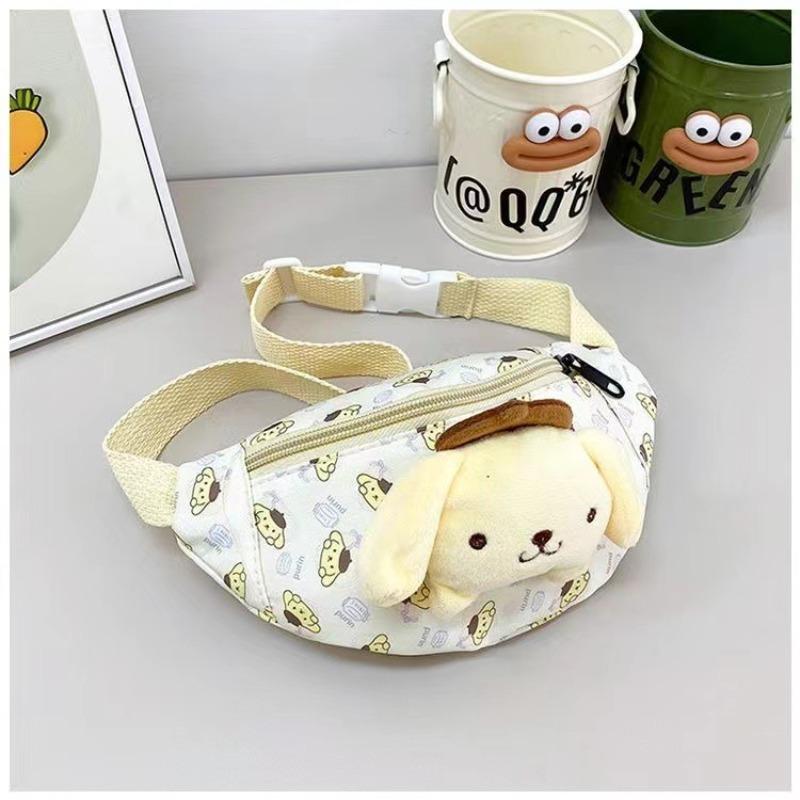 Versatile cute cartoon fanny pack Kulomie messenger bag mini high-value breast bag casual girl children's shoulder bag