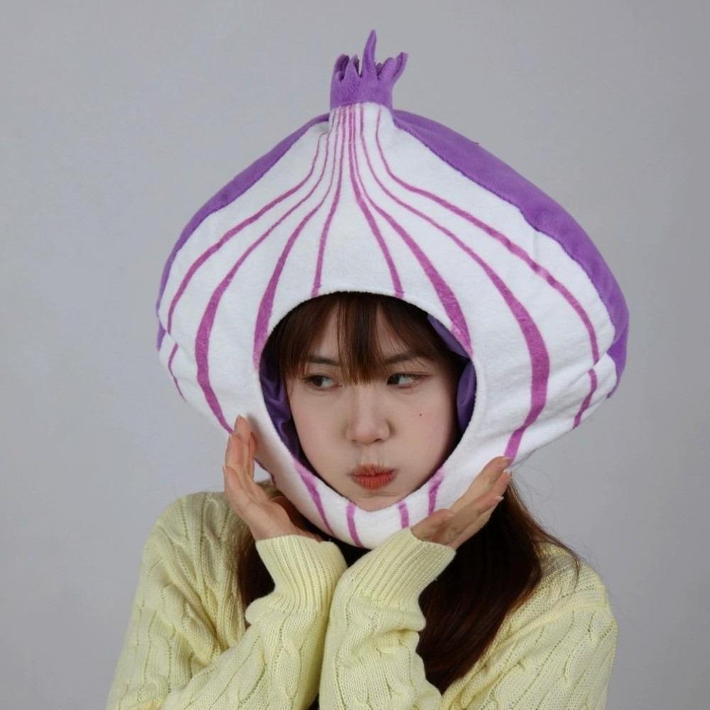 Playful Fruit and Vegetable Hat Thick Pullover Cap Mushroom Nutrition Month Hat  Photography Props