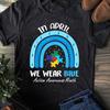 Be Kind Autism Awareness Women Girls Leopard Rainbow Print T-Shirt - Autism Mom Shirt, Autism Awareness Shirt, Autism Aware, Autism Mother