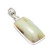 Chrysoprase Gemstone Handmade 925 Steling Silver Jewelry Pendant 1.58" SU-9612