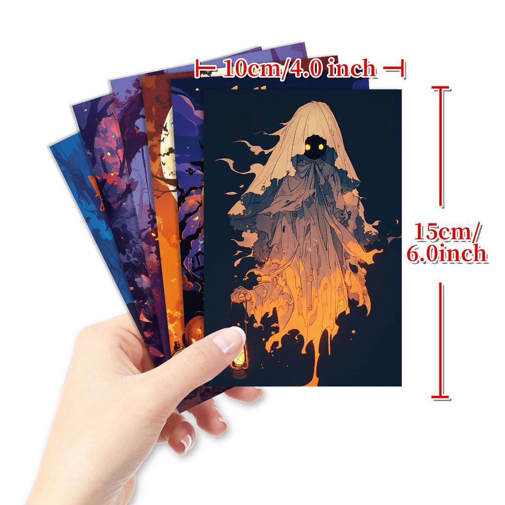 Halloween card new horror skull pumpkin wall decoration card color aesthetics decorative wall painting