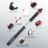 Dual Modes Bike Inflator Mini Bicycle Manual Hand Pump & Dual-Head Valve CO2 Cartridge Inflator 160PSI High Pressure Hidden Hose