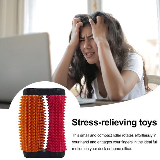 Handheld Fidget Toy Little Ouchies 3D Printed Spiky Roller Portable Stress Relief Sensory Toy for Anxiety Relief Teens Adults Gifts
