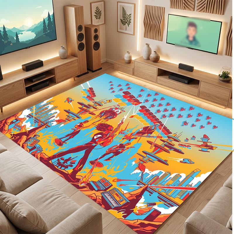 Foo Fighters Rug Soft Thick Non Slip Floor Carpet for Bedroom Living Room Home Decor