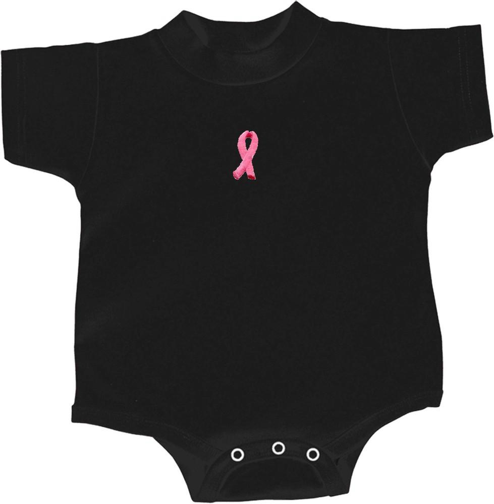 Buy Cool Shirts Breast Cancer Infant Romper Embroidered Pink Ribbon Small Print Unisex T-Shirt XXL