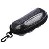 Black Eyeglass Case Zippered Case With Carabiner Etc-96