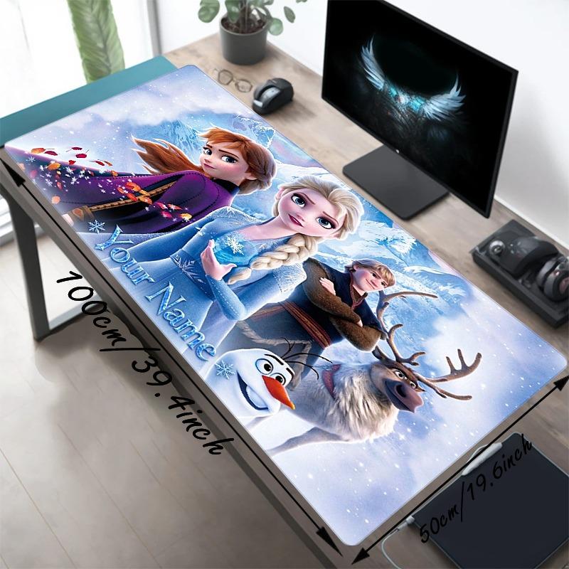 Custom Your Name Frozen Magic Gamer Large Deskmat Mousepad Playmat Xl Keyboard Mouse Pad Gaming Desk Accessories Anime Pc Extended Pads