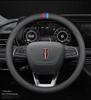 Genuine Leather Non-slip Steering Wheel Cover for Hongqi H5/H7/H9/HS7/HS5/E-HS9 - Four Seasons Universal Fit