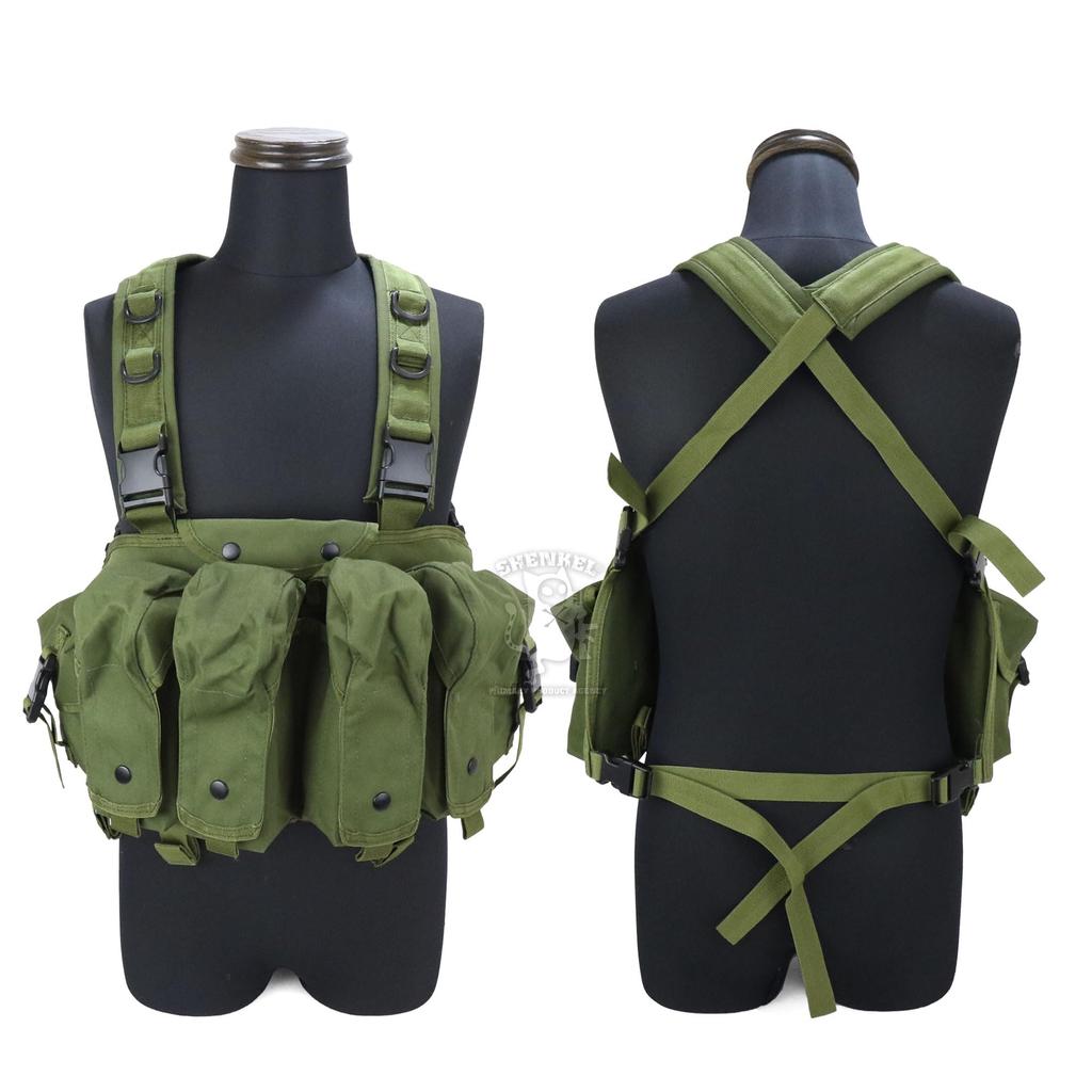 SHENKEL Lightweight Tactical AK Chest Rig Armor Vest v.3 Tactical Chest Rig, One Size Fits All, Adjustable, OD vest-003od