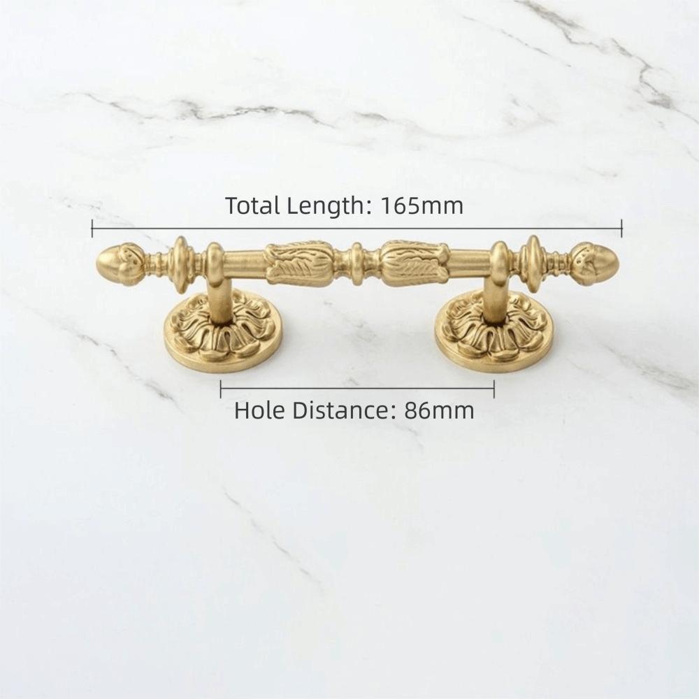 Solid Brass Cabinet Pulls Antique Bronze Finish Drawer Knobs Durable Wardrobe Handles  Bedroom Use