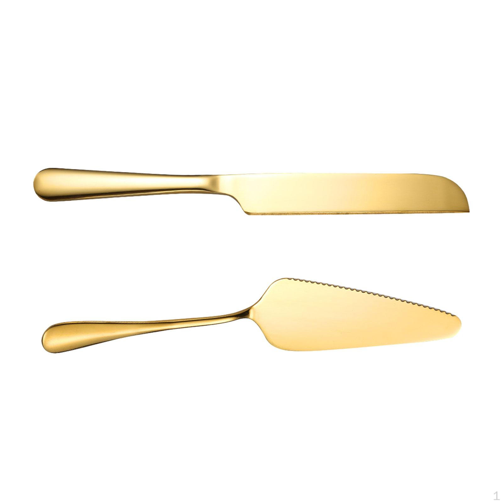 

Элегантный набор для сервировки торта из нержавеющей стали для особых случаев Gold