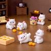 Cartoon Cat Figurines Miniatures Resin Crafts Kitten Statue Mini Cat Ornament  Home Office Decor