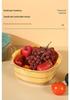 Transparent PET Plastic Multi-purpose Draining Basket - Drop-Resistant, Dustproof, Ideal for Vegetables & Fruits