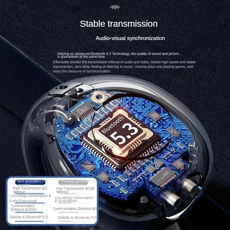 Drahtlose Bluetooth-Kopfhörer Kopfhörer Outdoor Sport Headset mit Ladefach Display Touch Control Ohrhörer