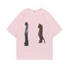 Funny Destroy Lonely Standing Cat Graphic T Shirt Men Women Oversized Pure Cotton T-shirts Opium Playboi Carti Ken Carson Tshirt