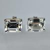 Unique Emerald 13.85 Ct CERTIFIED Synthetic White Moissanite Gems Earring Pair MY.ER-17-NS