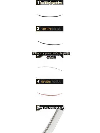 2019 Leiling Front Hood Trim Decorative Strip for Front Bumper Lip Accessory