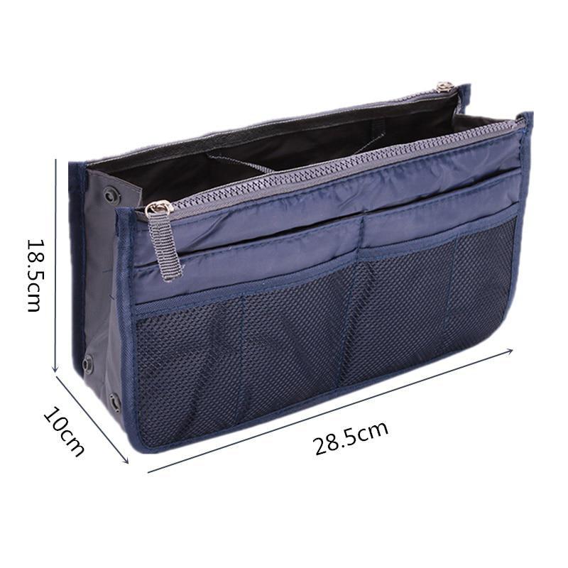 Organizer Insert Bag Women Dacron Travel Insert Handbag Purse Large Liner Lady Makeup Cosmetic Bag