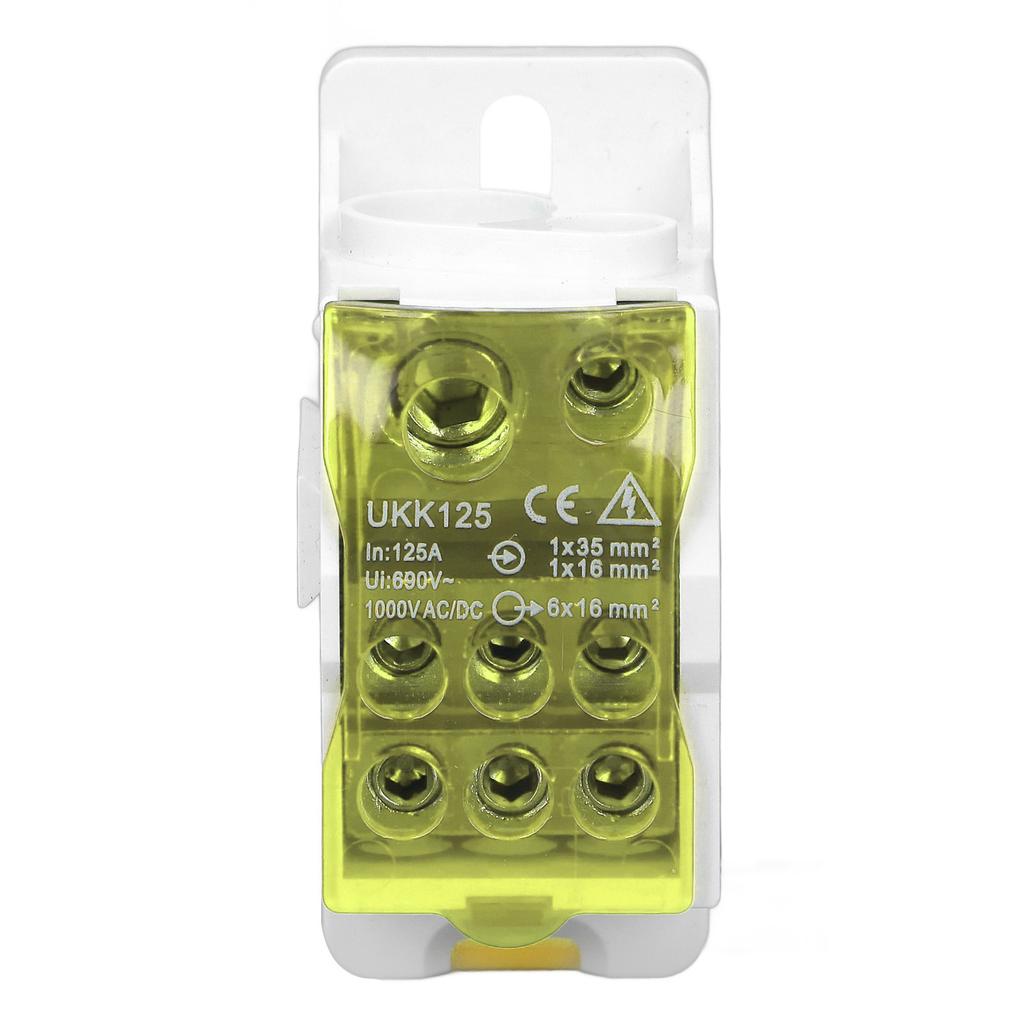 DIN Rail Distribution Box Universal Electric Terminal Block Power Wire Connector Junction Box 690V