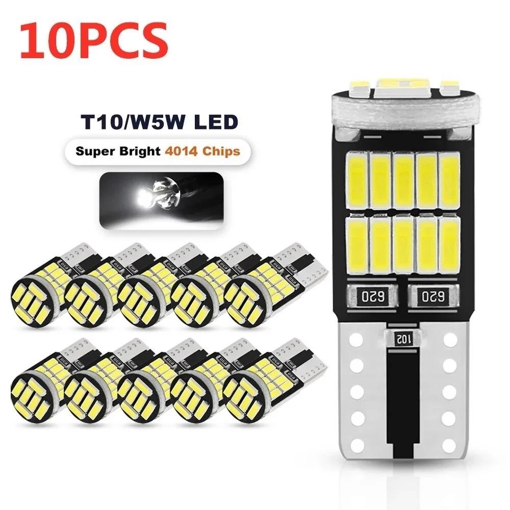 

10 T10 4014 26S Signal Light for Car Interior Map Dome Stop Light 6000K білий