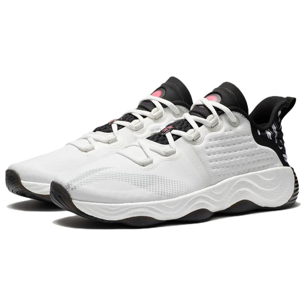 New LiNing Wujie 3 Low Top Casual Shoes Men's White Black AFVS003-4