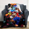 Video Game Characters Flannel Blanket Super Soft Warm Cozy Blanket For Sofa Bed Office Travel Allseason Home Decor Gift