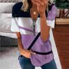 Fashion Women's T-shirt Summer New Style Women's Zipper Printing Loose Soft Short-sleeved Top