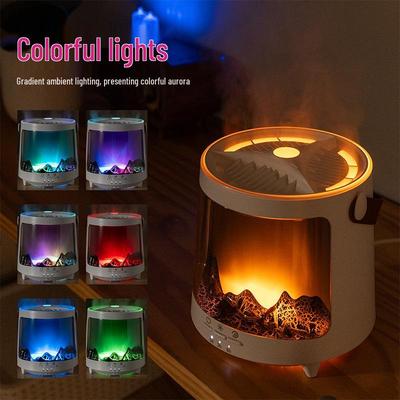 Aurora Aromatherapy Machine: Seven-Color Light, Silent Humidifier, Jellyfish Ring Blower, Fragrance Device, Ideal Bedroom Gift