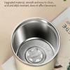 Rechargeable Automatic Stirring Cup with Top-Mounted Temperature Display, Button-Activated Mixing, Removable Base, and 316-Grade Interior