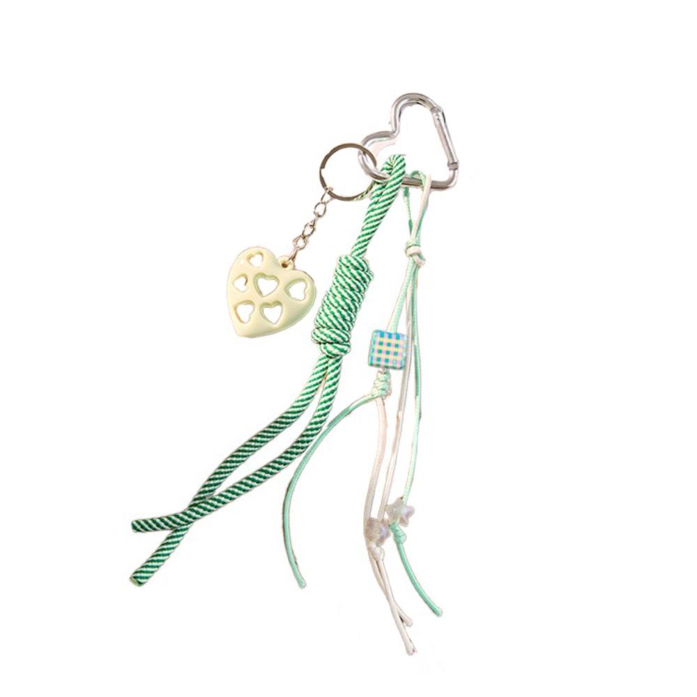 Anti-Lost Braided Rope Keychain Hand-Woven Star Bowknot Key Chain  Home Decor