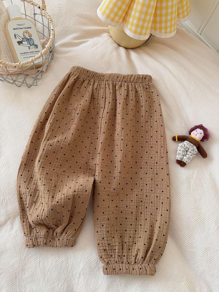 Ten-Color Cartoon Cotton Gauze Mosquito Repellent Pajama Pants for Boys & Girls - 100% Pure Cotton, Thin Summer Style