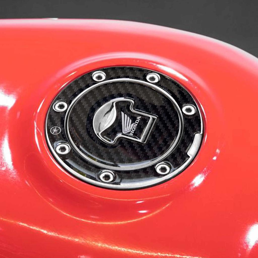 labelbike 3D Resin Sticker Motorcycle Protection 7 Hole Fuel Cap Compatible with Honda