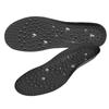 Foot Magnetic Therapy Massage Insoles Breathable Shoe Foot Pain Relief Massage Insoles(L 45‑47 Black)